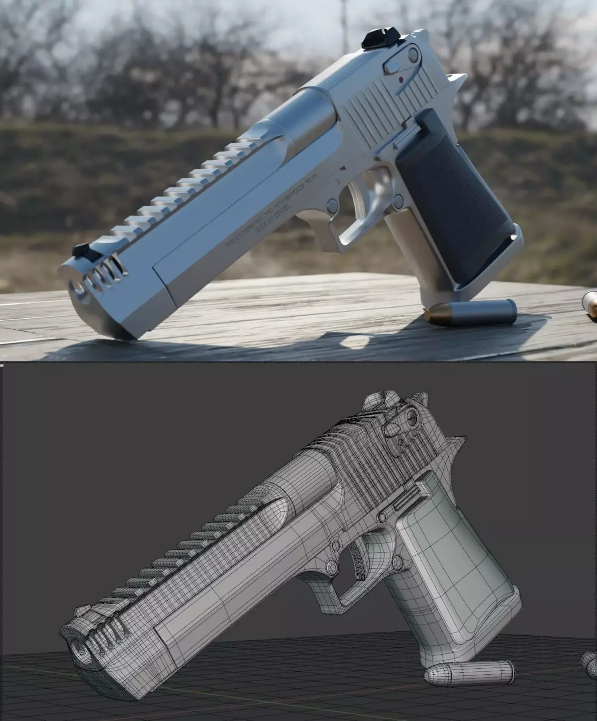 Desert Eeagle 3D Model High Detail 3D model