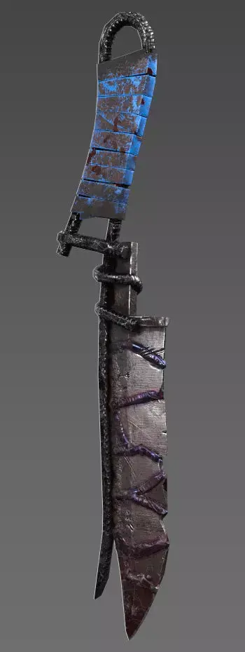 Maniac knife Low-poly 3D model