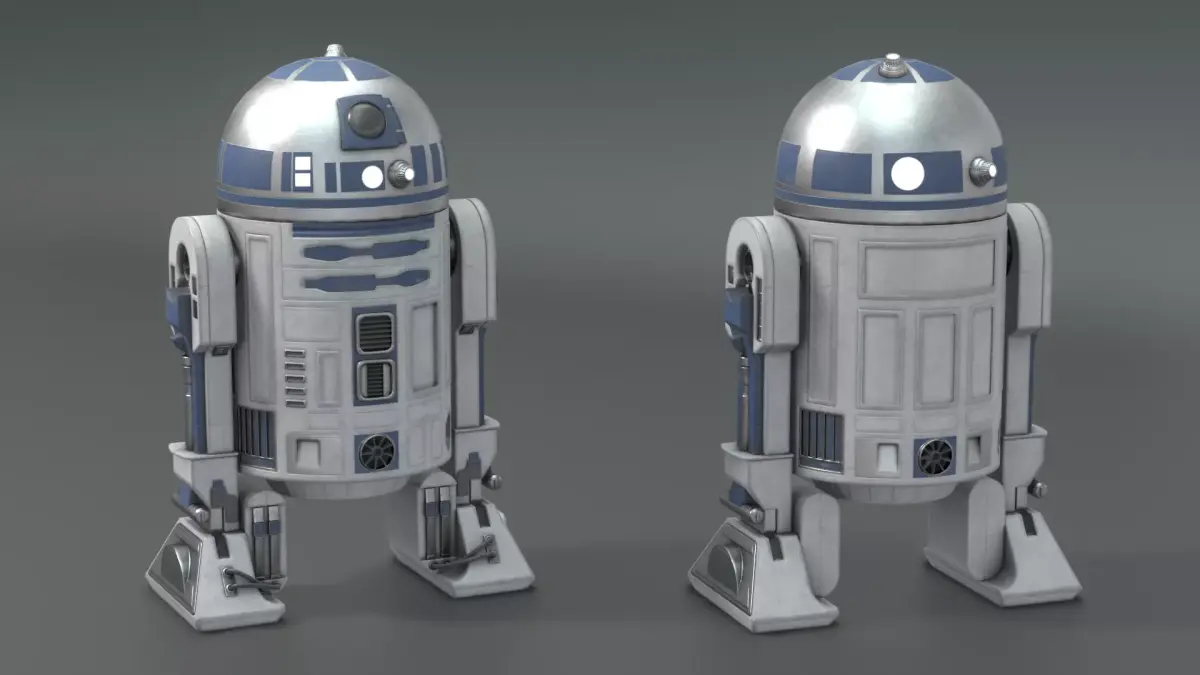 R2-D2 star wars r2d2 Free low-poly 3D model