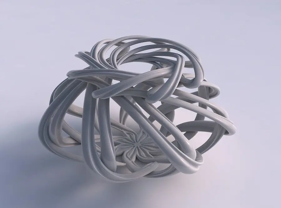 Vase wide creeper twisted with extruded lines and squeezed to... 3D print model purchase