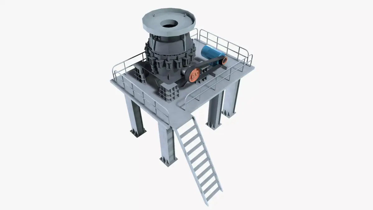 Stone Crusher 3D model buy