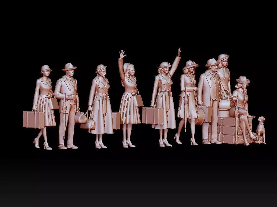 passengers 3D print model shop