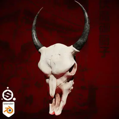 Bull Skull 3D model