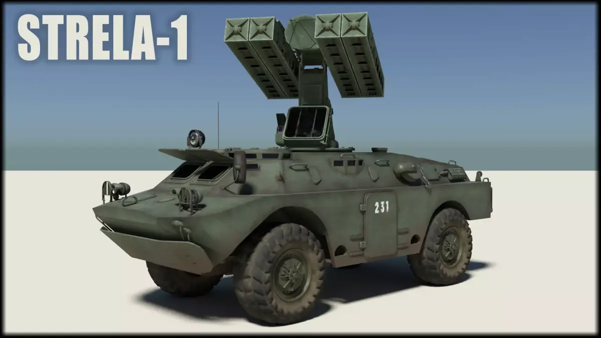 9K31 Strela-1 on a BRDM-2 chassis NATO name SA-9 Gaskin 3D model