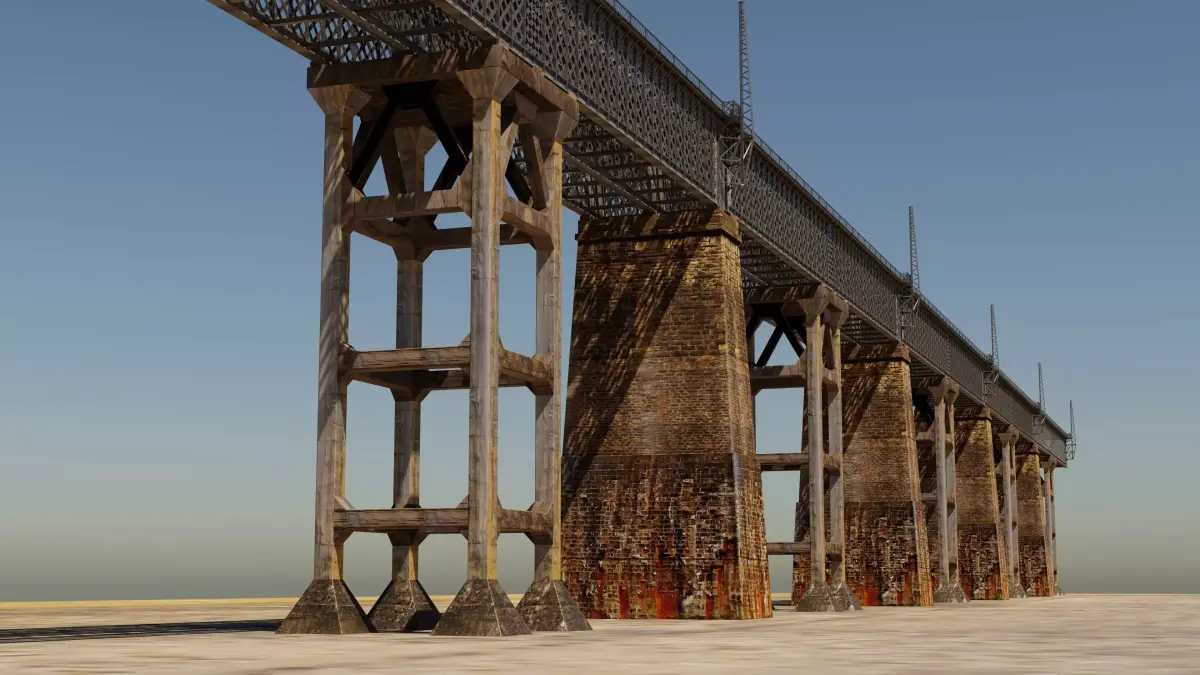 Ormaiztegi viaduct 3D model