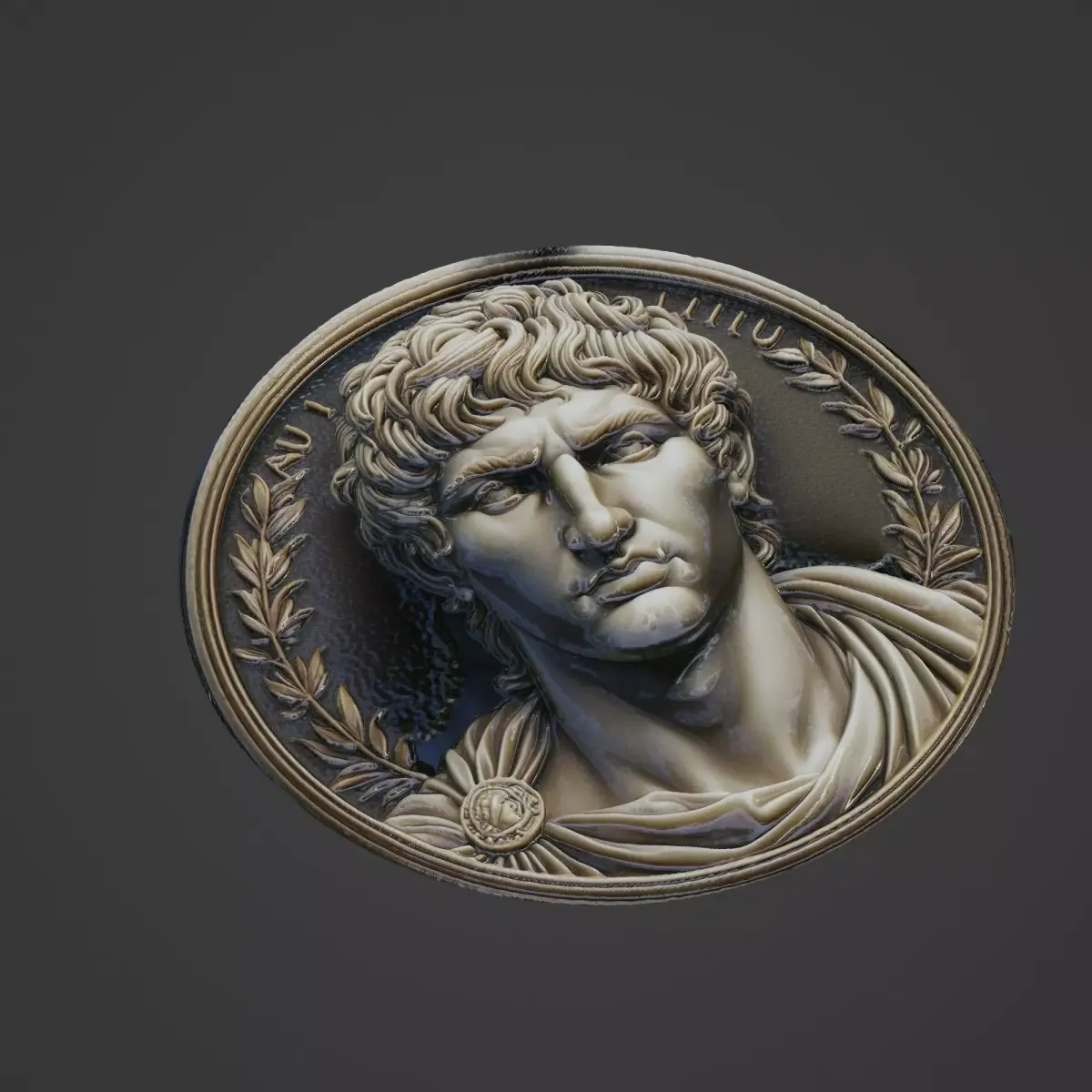 Gaius Marius Medallion 3D print model get