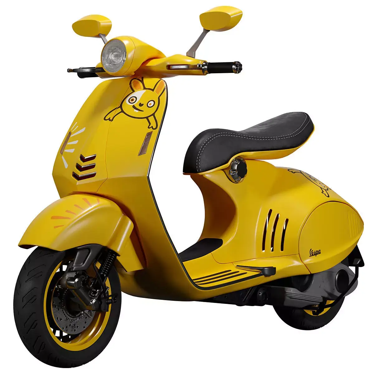 Vespa 946 Yellow  3D model