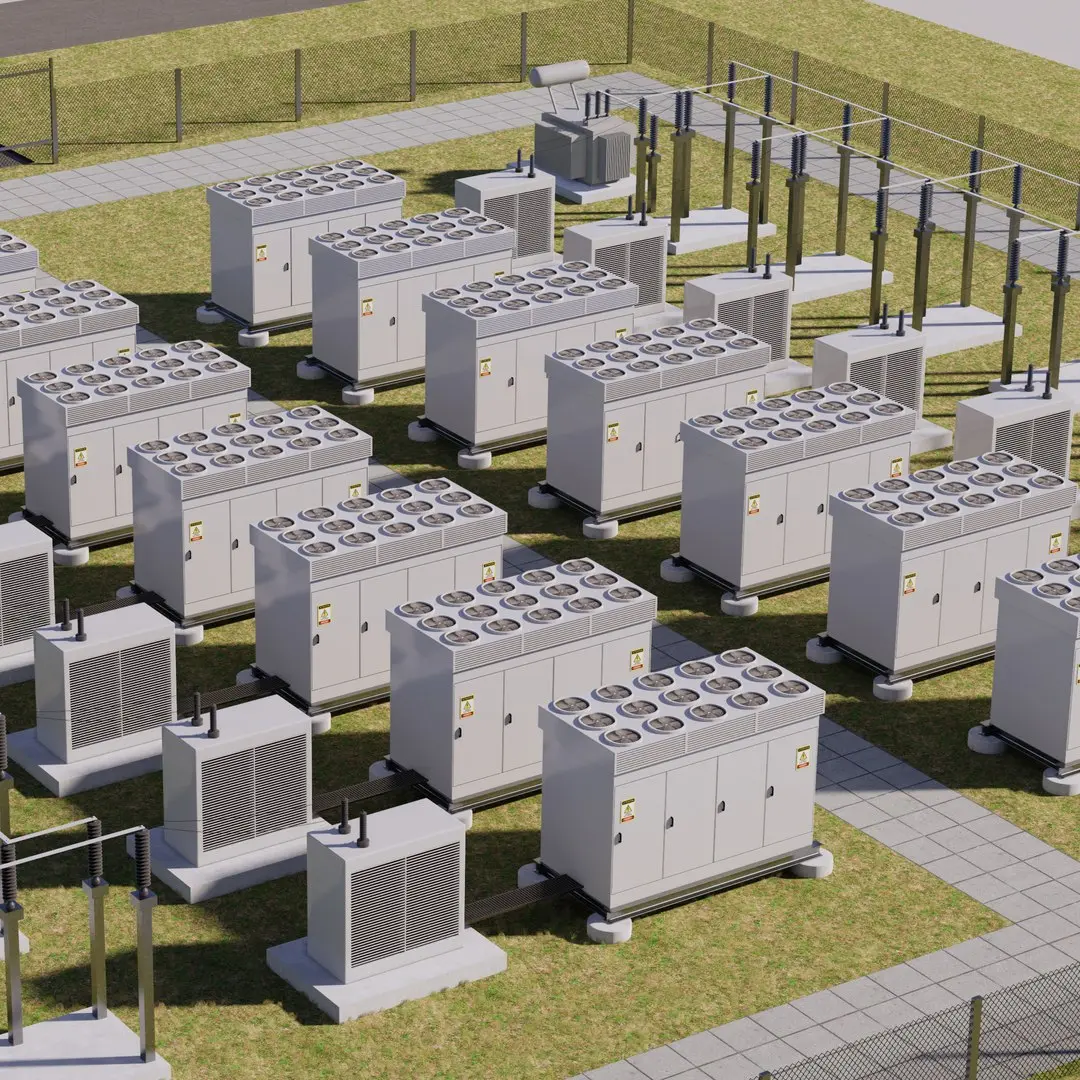 Battery Storage Power Station 3D model purchase
