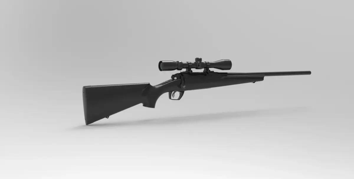 Remington 783 Bolt-Action Rifle 3D model