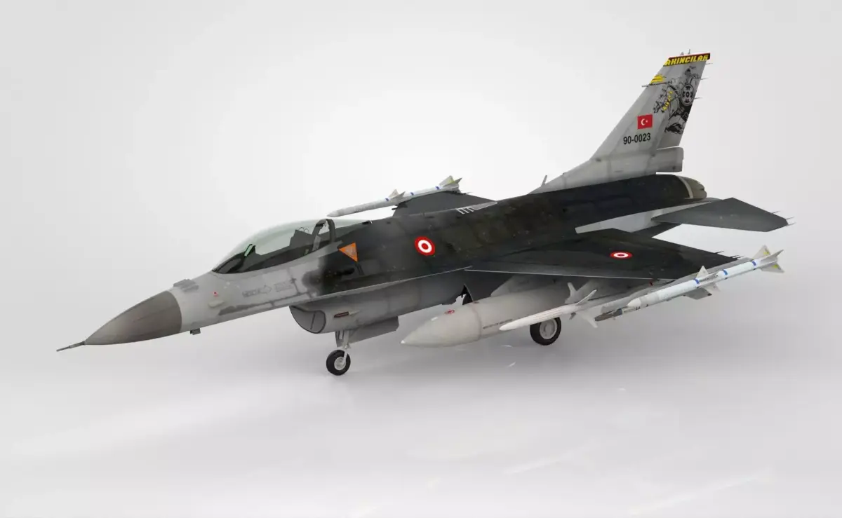 F-16 Fighting Falcon 3D model 4