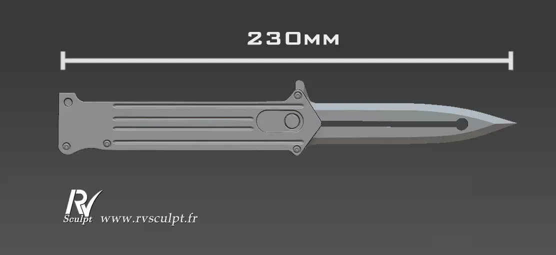 Harley Quinn knife 3D print model