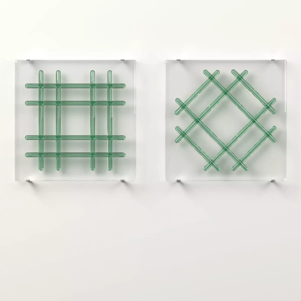Wall Glass Blocks - Decorative Frame - Grids - Part 8 3D model
