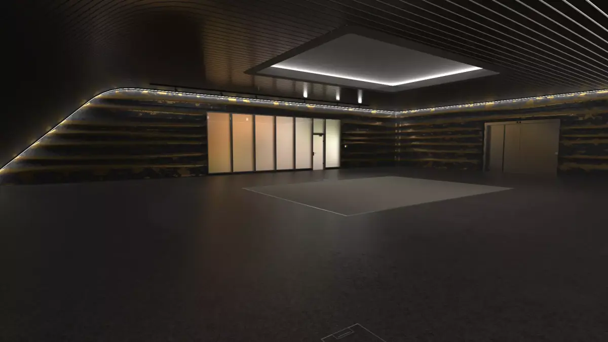 Showroom Low-poly 3D model