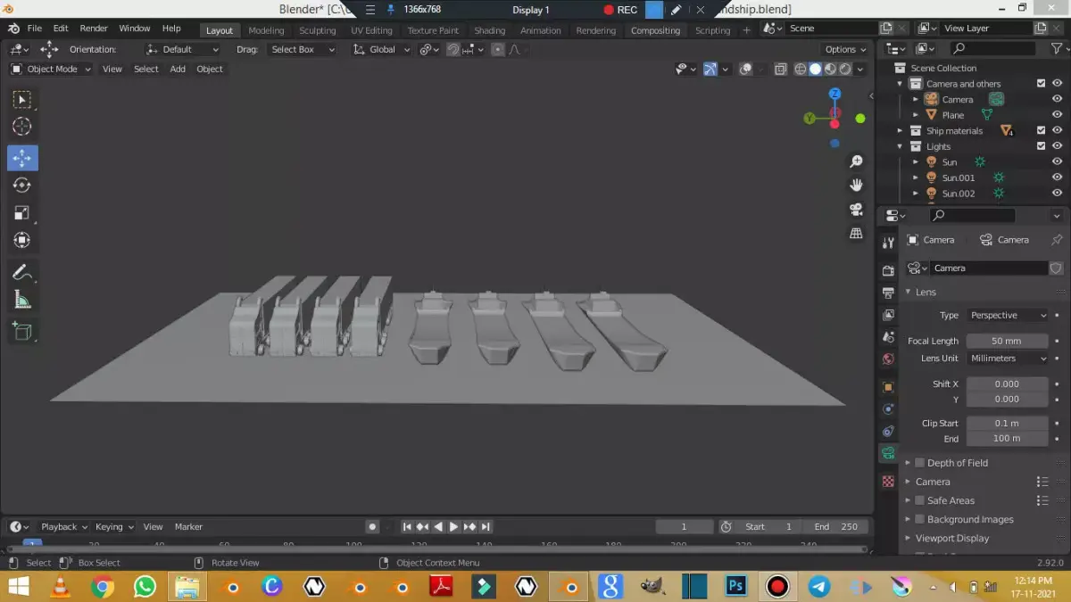 Container And Ship Models High poy 3D model