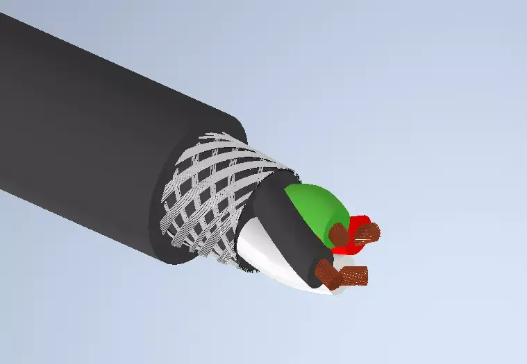 Braid cable 3D model