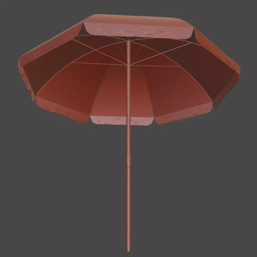 Realistic Beach Umbrella 3D Model Free 3D model