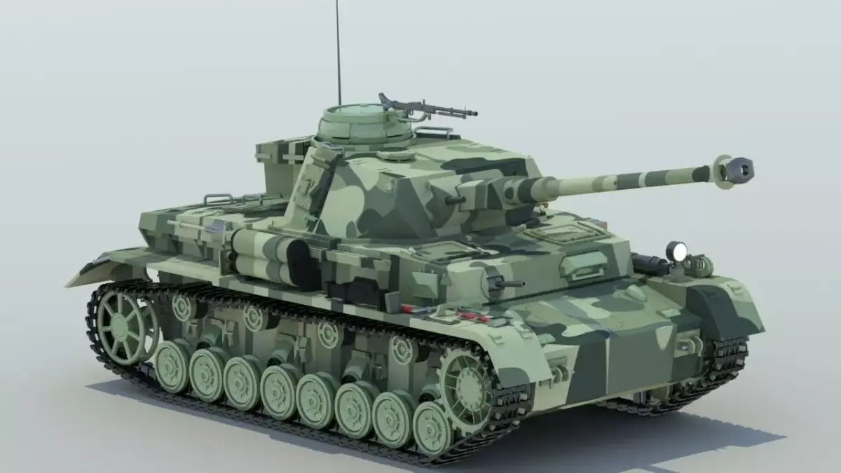 Panzer IV Tank Ausf G 3D model
