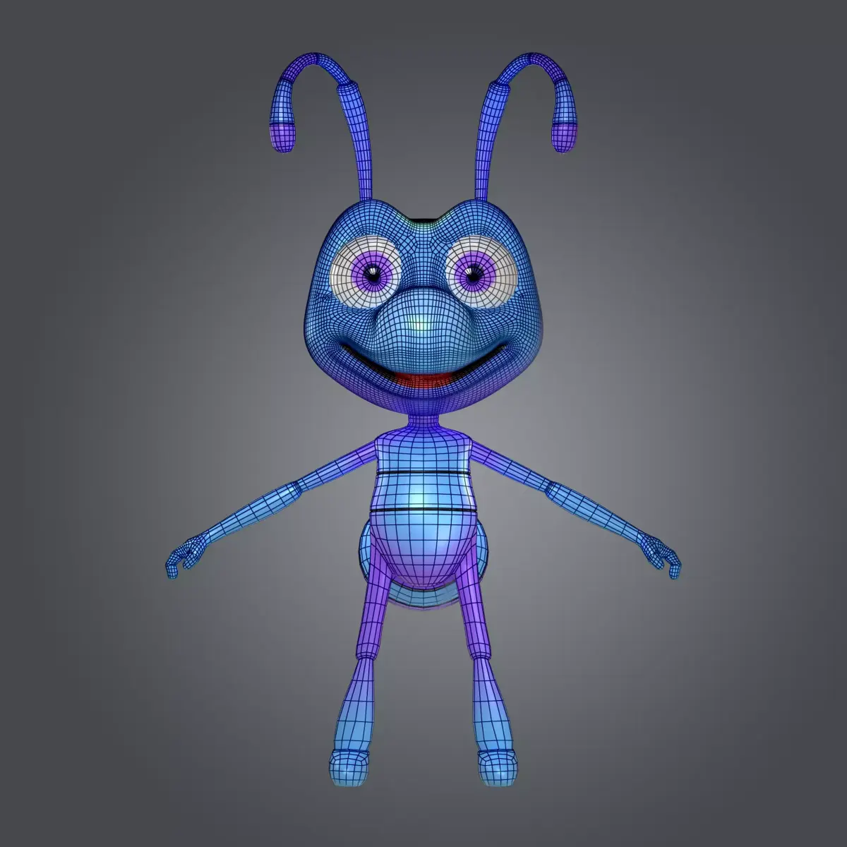 Ant Character Low-poly 3D model