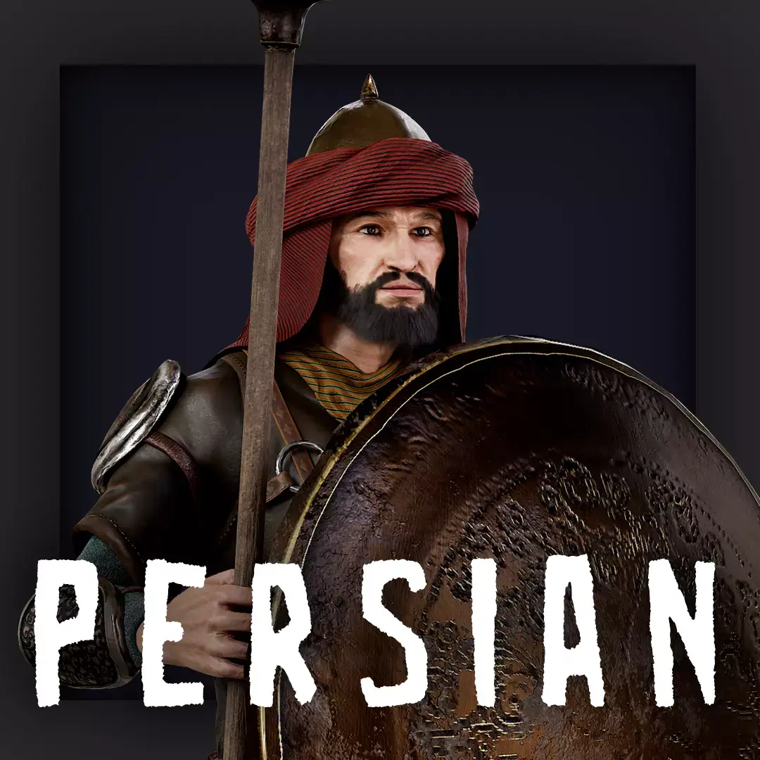Persian Warrior Low-poly 3D model