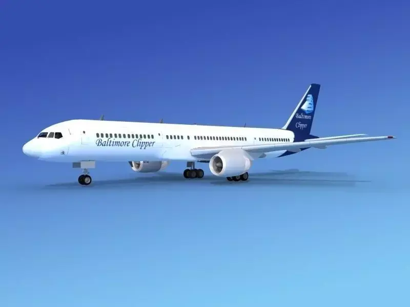 Boeing 757-200 Baltimore Clipper 3D model
