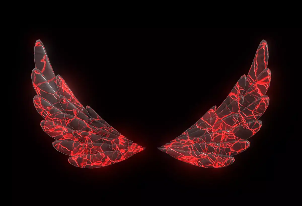 Lava Wing Low-poly 3D model