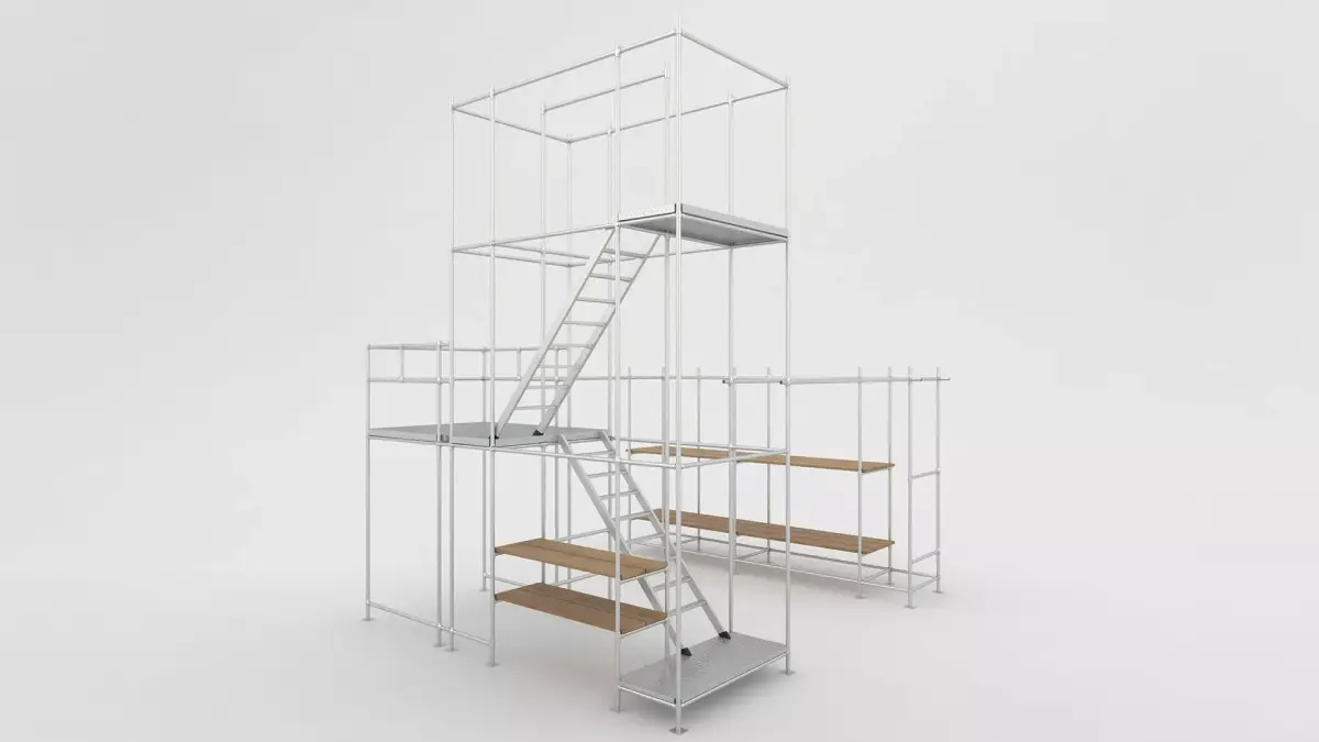 Scaffold tower 9 3D model