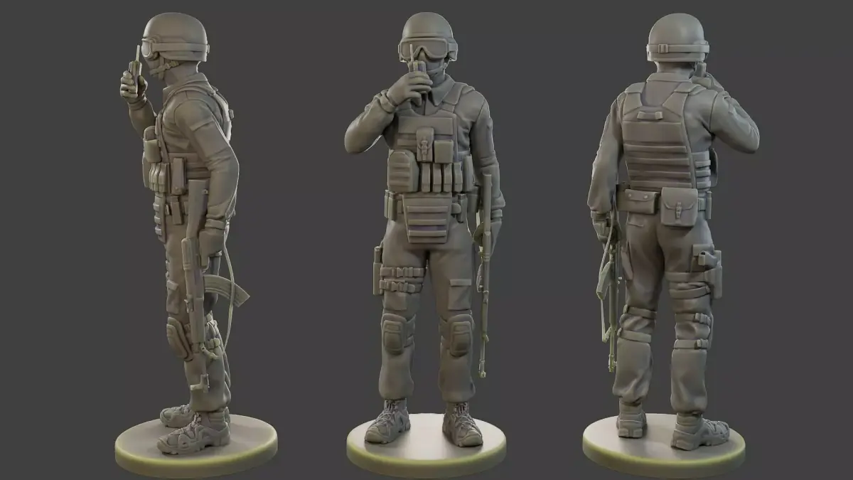 CzechSlovak Police Tactical Unit CPTU1 005 3D print model