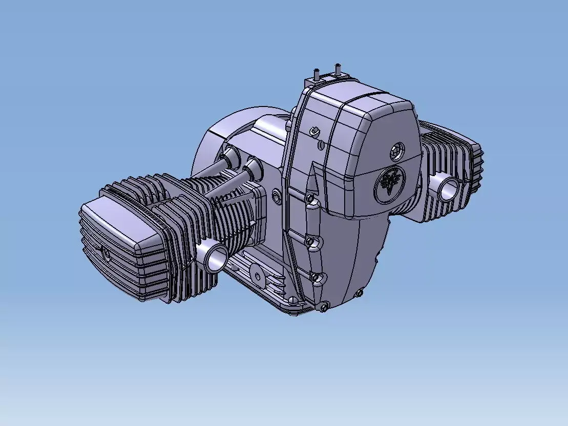 Engine motorcycle Dnepr MT-11 3D model