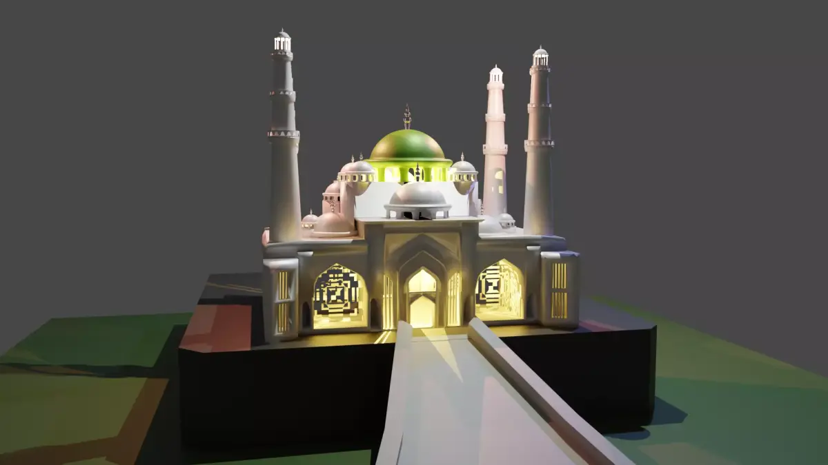 Taj mahal 3D model
