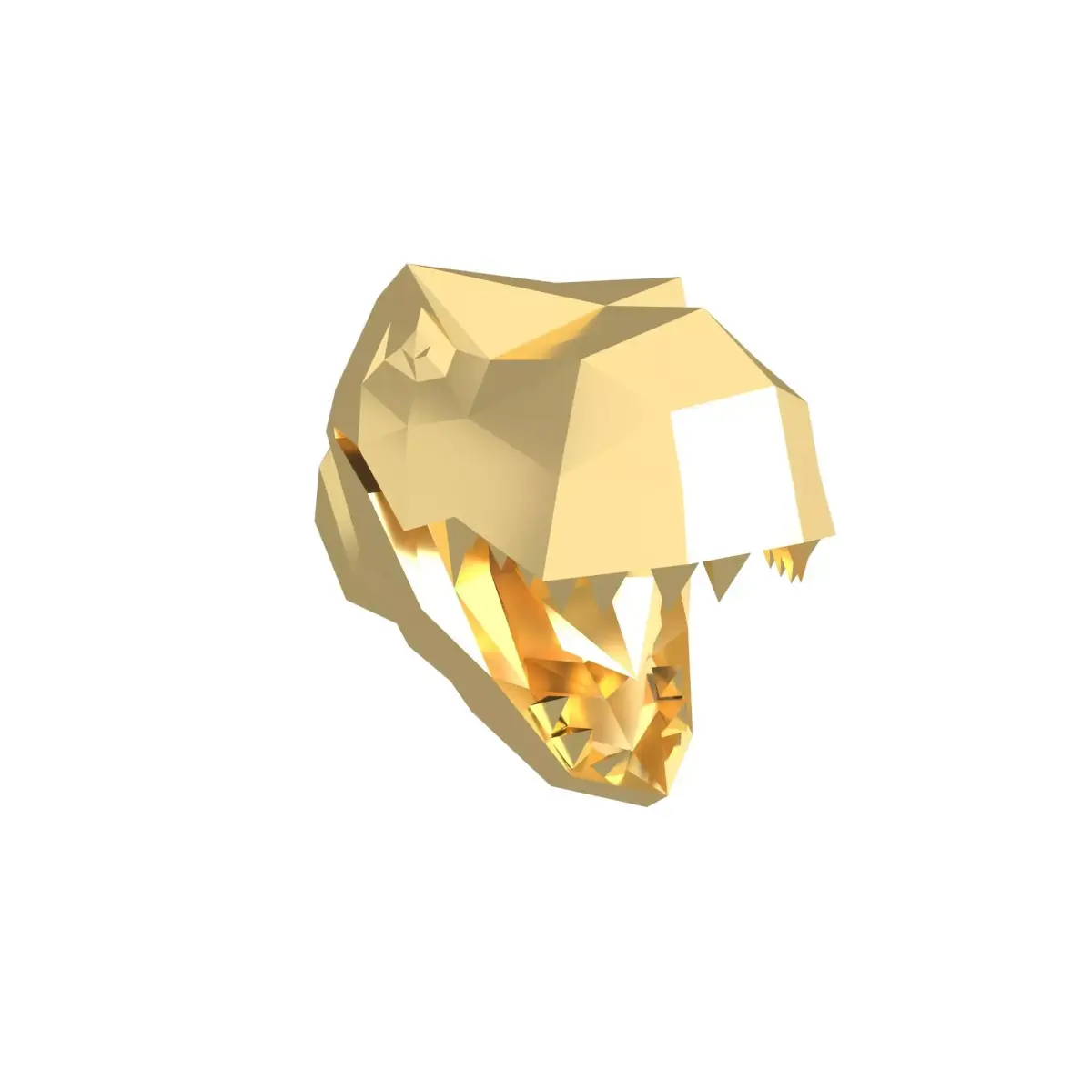 Tyrannosaurus Rex Head v1 003 Low-poly 3D model