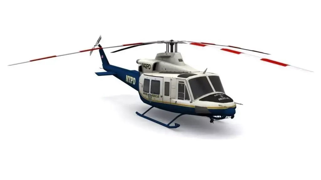 BELL 412 Low-poly 3D model