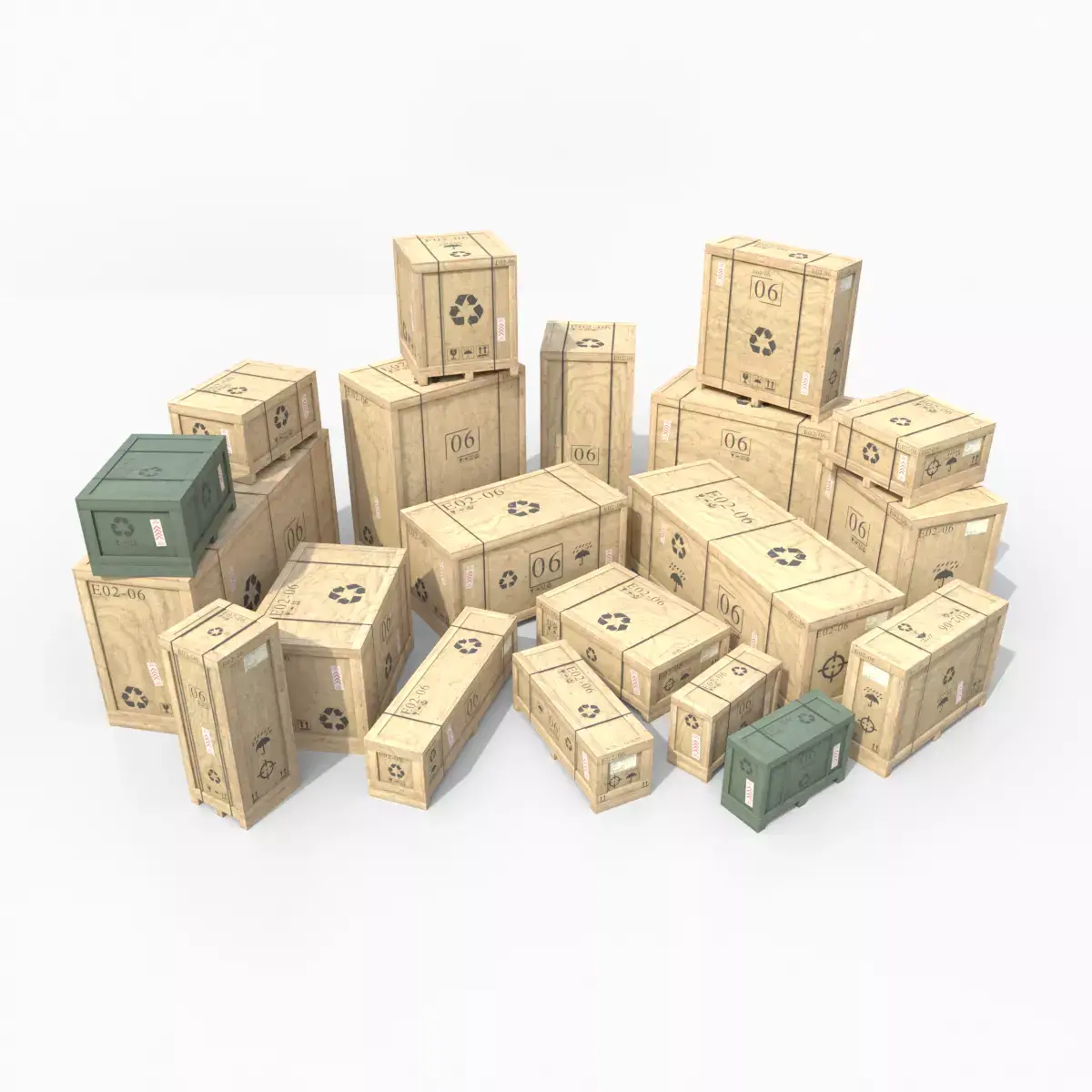 Wooden Crate Mega Pack - Customizable Wooden Box Collection
