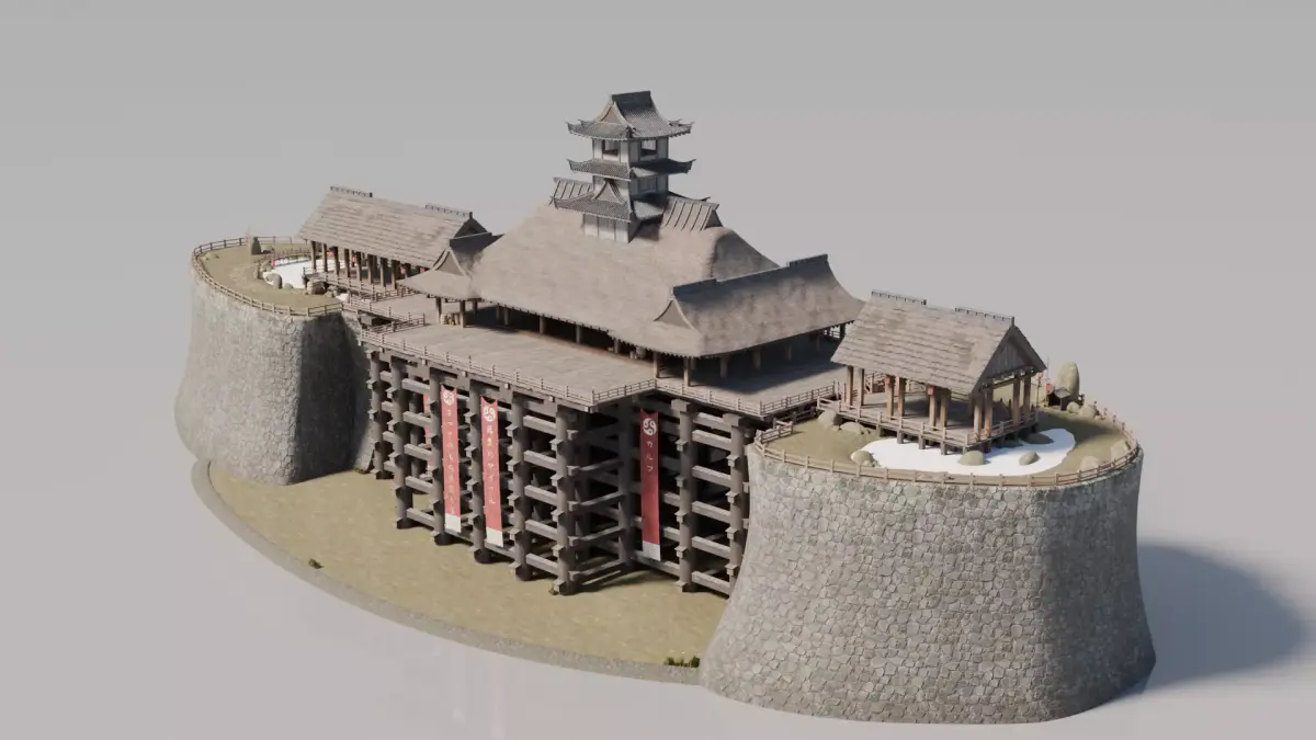 Traditional Japanese House 28 3D model