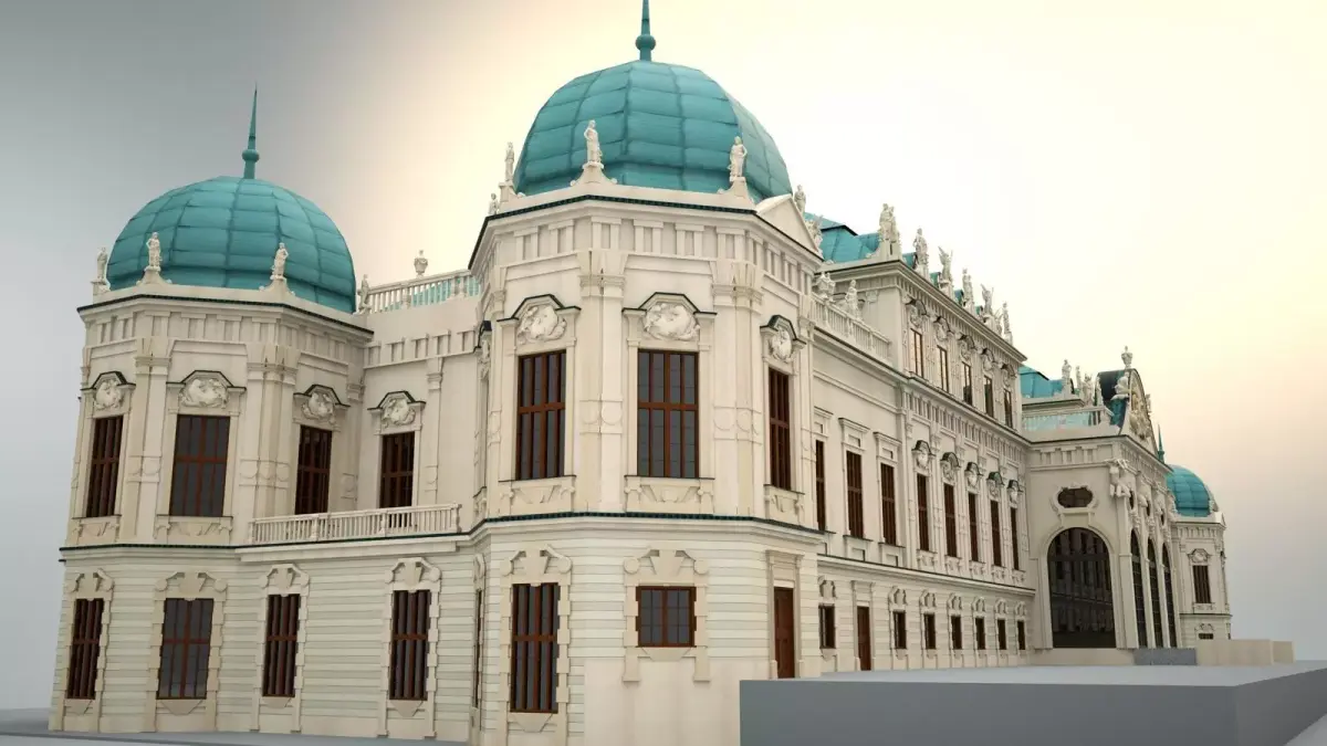 Upper Belvedere - Vienna - Austria 3D model