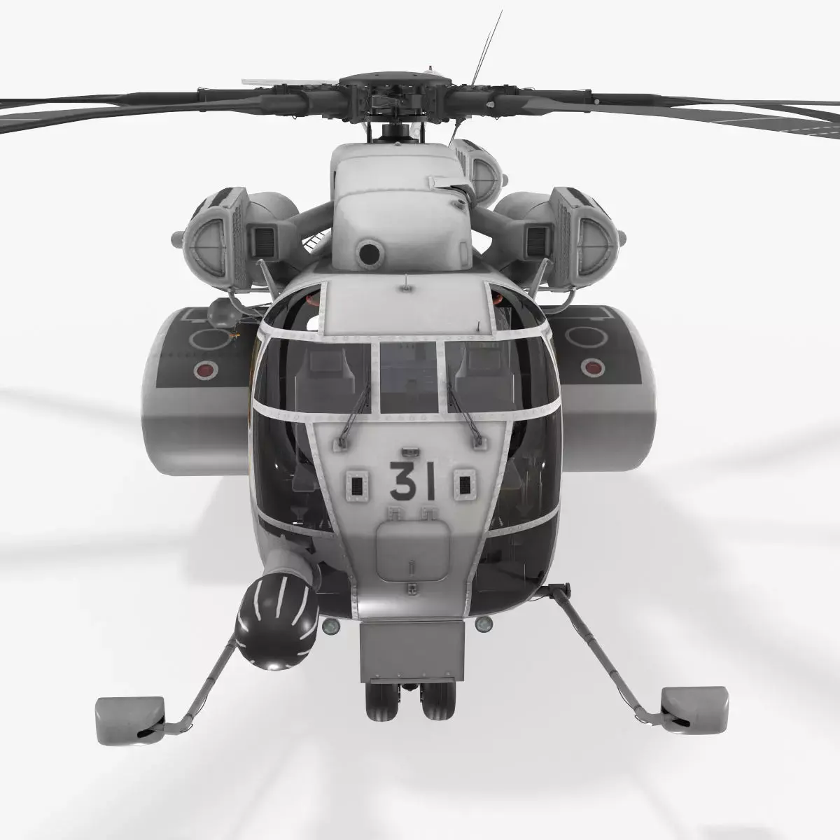 MH-53E Sea Dragon JMSDF Low-poly 3D model