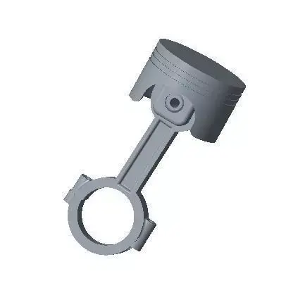 Piston and Connecting Rod 3D model
