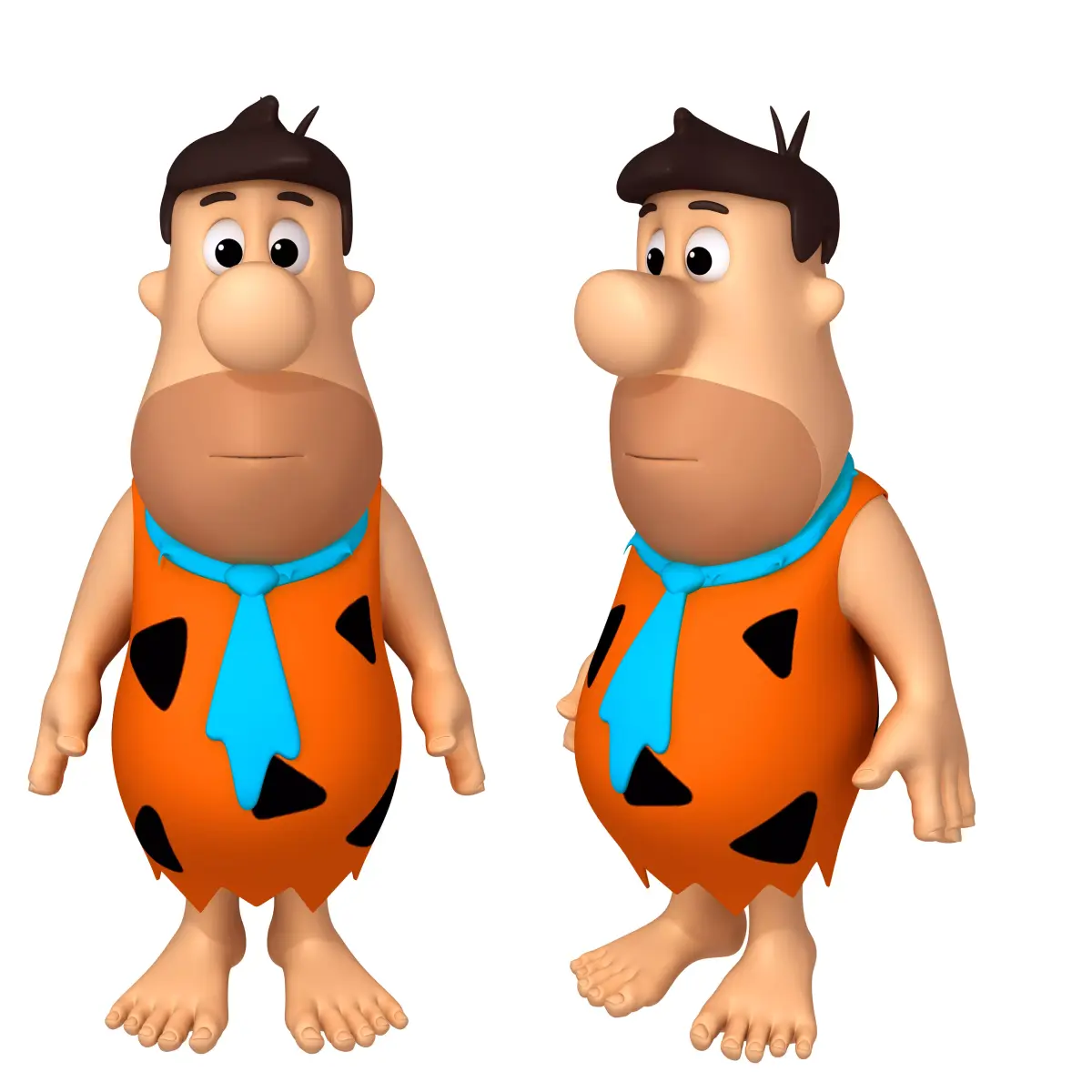 Fred Flintstone Cartoon 3D model
