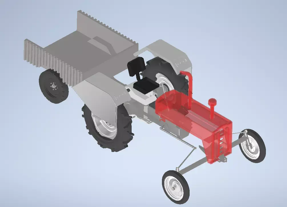 Tactor with Trolley 3D model