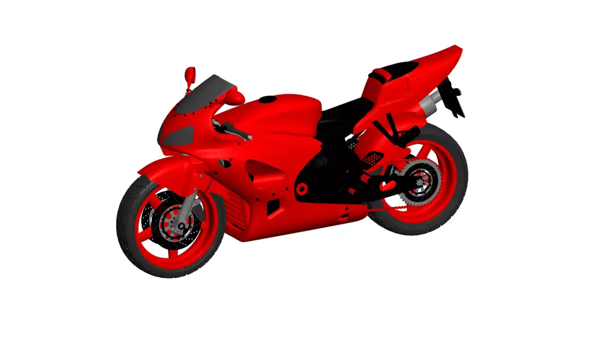 CBR MOTORCYCLE 3D model