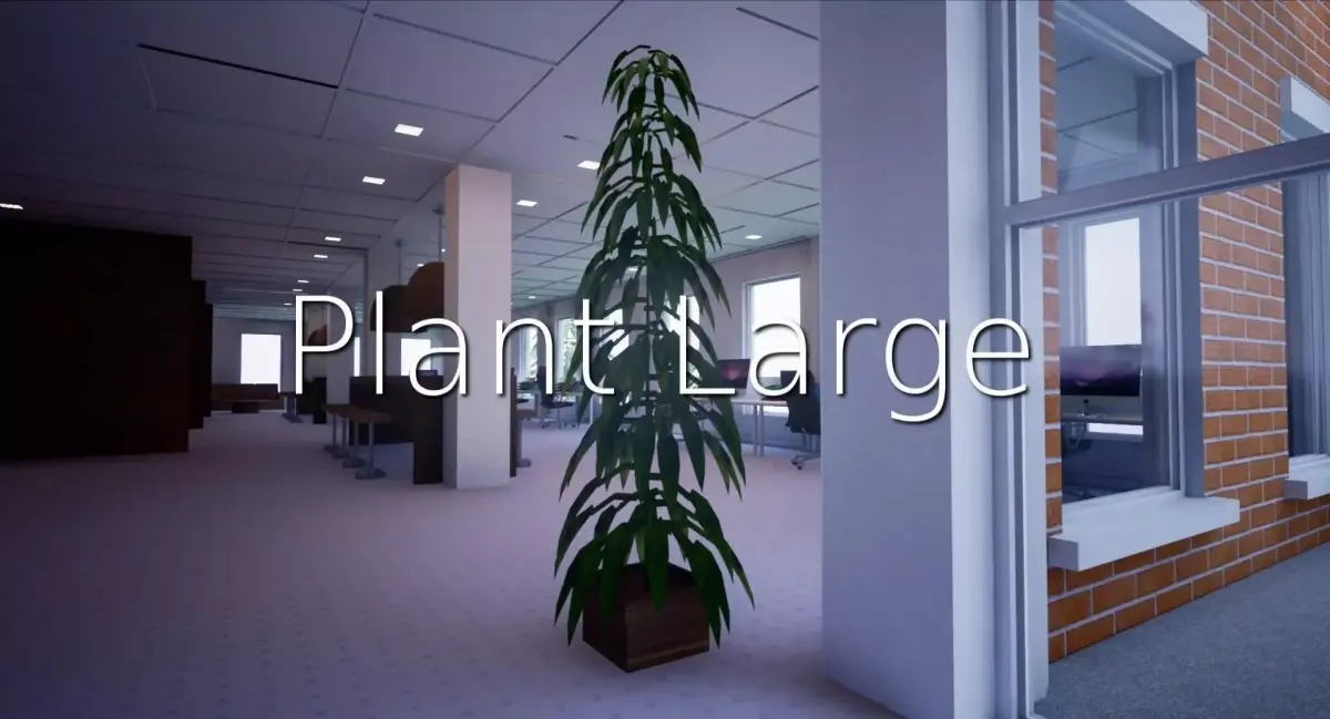 Plant Large SHC Quick Office LM Low-poly 3D model