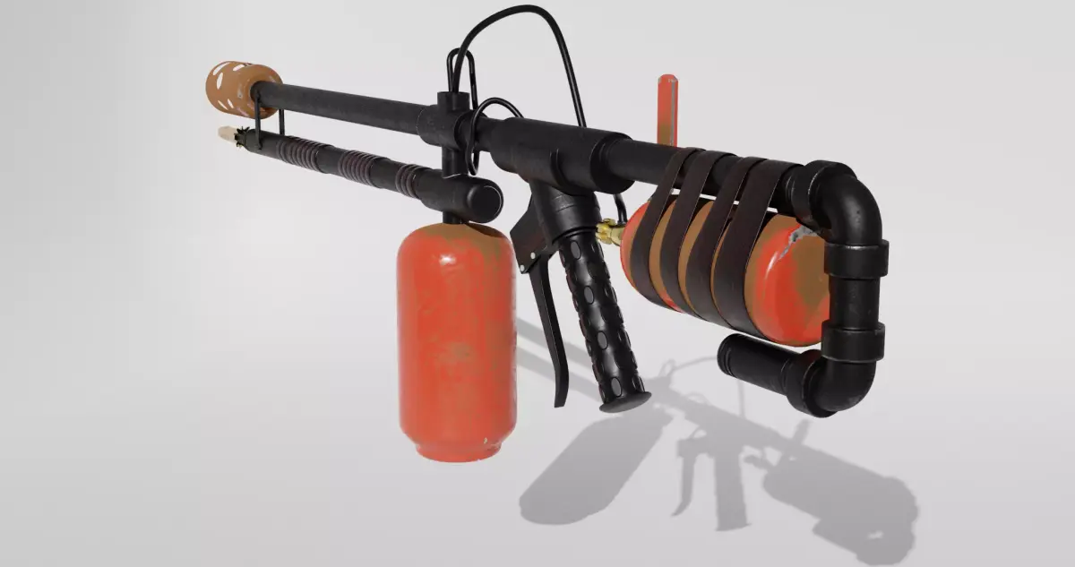 flamethrower Gun  3D model