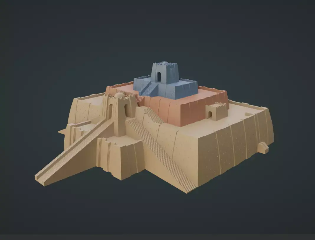 Ziggurat of ur  3D model