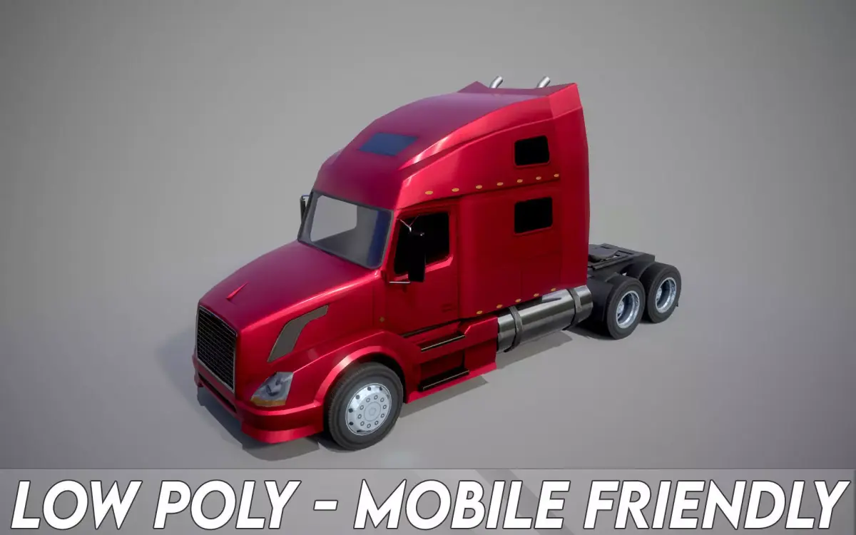 American Truck 5 and upgrades - Mobile Asset  Low-poly 3D model