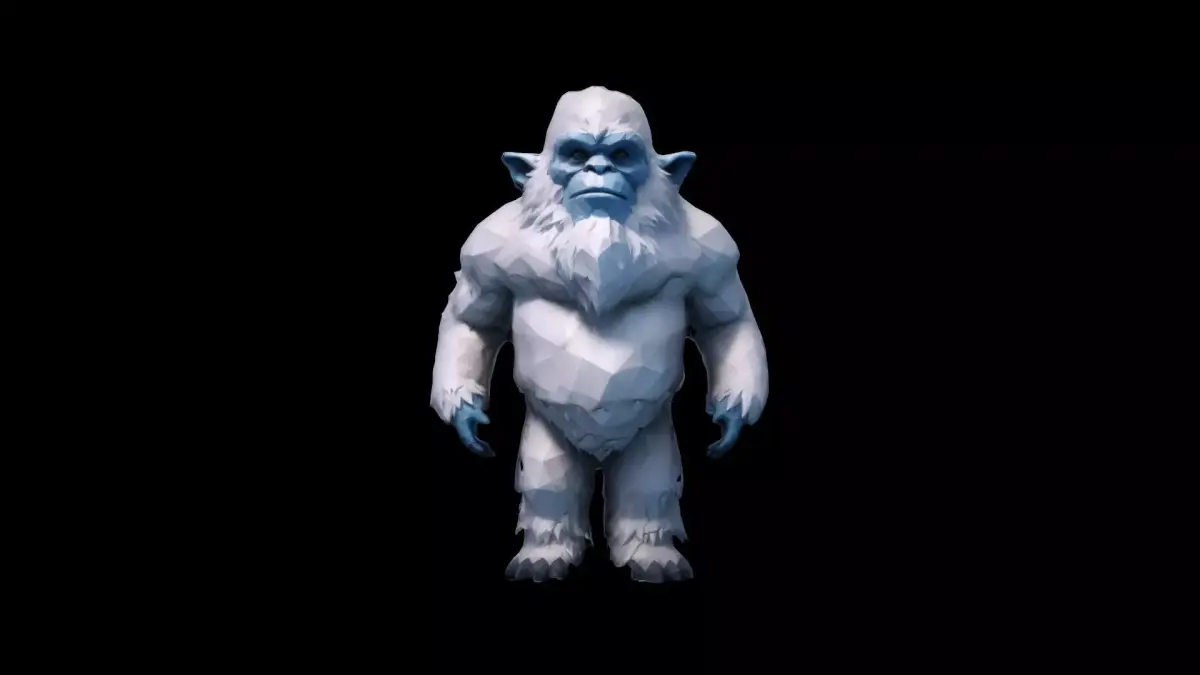  3d Model Yeti Or Abominable Snowman 3D model