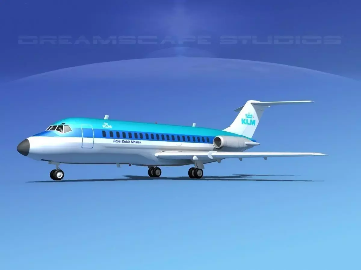 Douglas DC-9-15 KLM 3D model