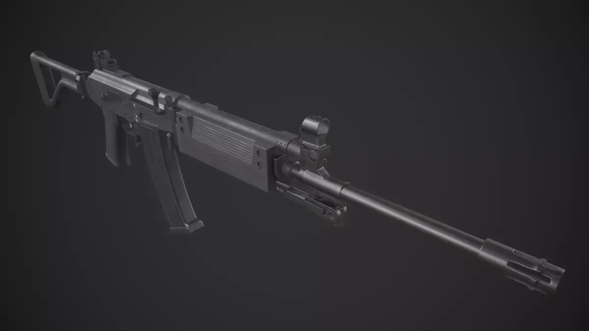 Denel Vektor R4 Low-poly 3D model
