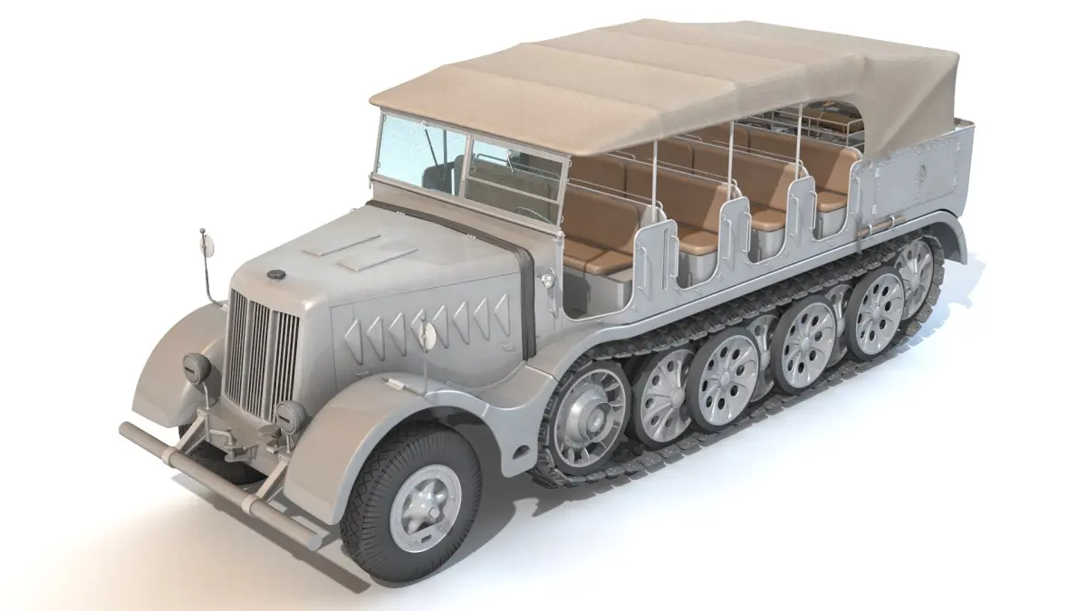SdKfz9 artillery version 3D model
