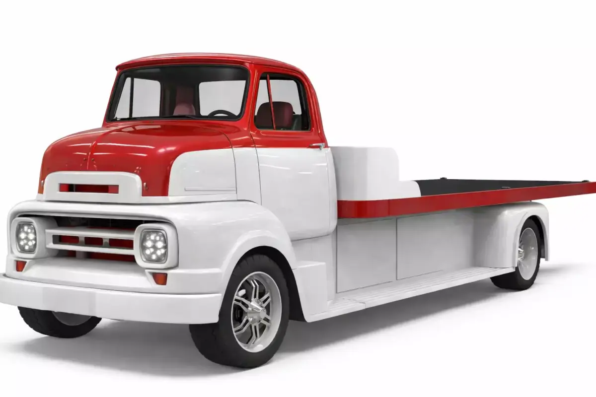 Early Vintage Flatbed Pickup Truck Antique Historical Vehicle 01 3D model