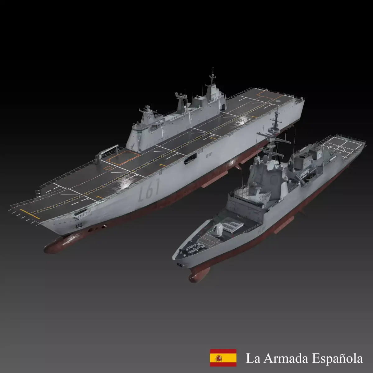 Spanish navy game ready model collection 3D Model Pack
