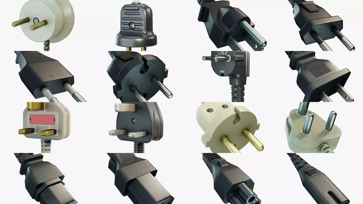 Electrical Plugs Collection 3D Model Pack